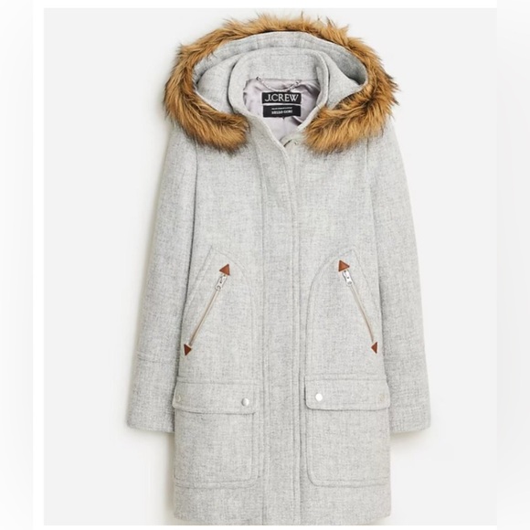J. Crew Chateau Parka In Italian Stadium Cloth ~ Sz 4 - Picture 1 of 5